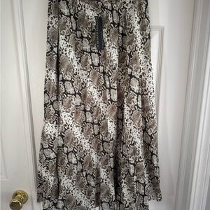 Banana Republic Animal Print Midi Skirt